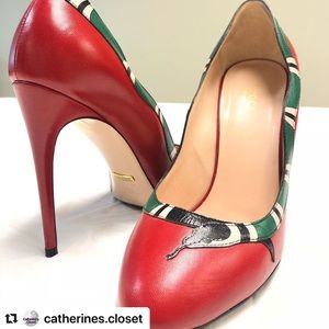 Gucci snake heels